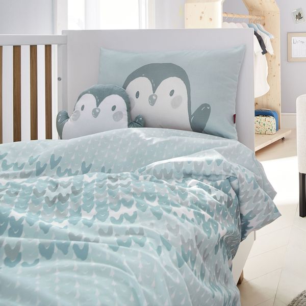 Satinbettwäsche s.Oliver Junior Pinguin