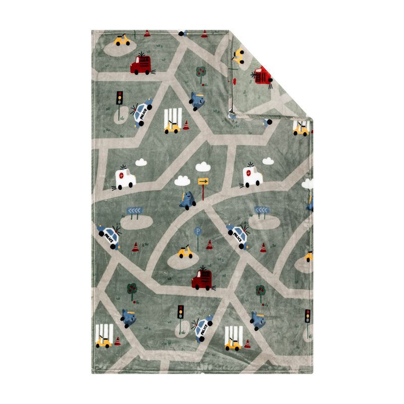 s.Oliver Flanellfleece Decke Junior Straßen