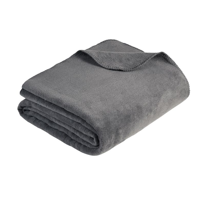 Baumwolldecke Uni Malaga GOTS