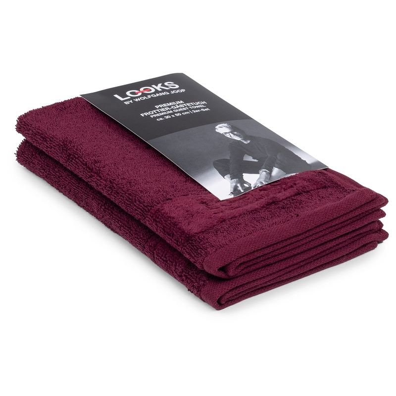 Handtuch LOOKS by Wolfgang Joop "Made in Green" 550 g/m² burgundy