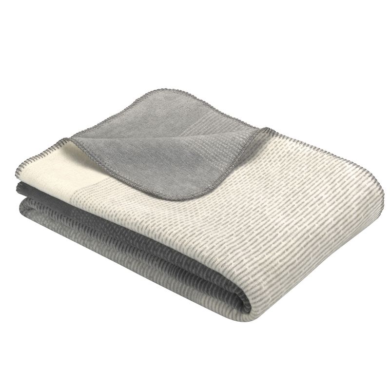 Decke Toronto wollweiß/grau