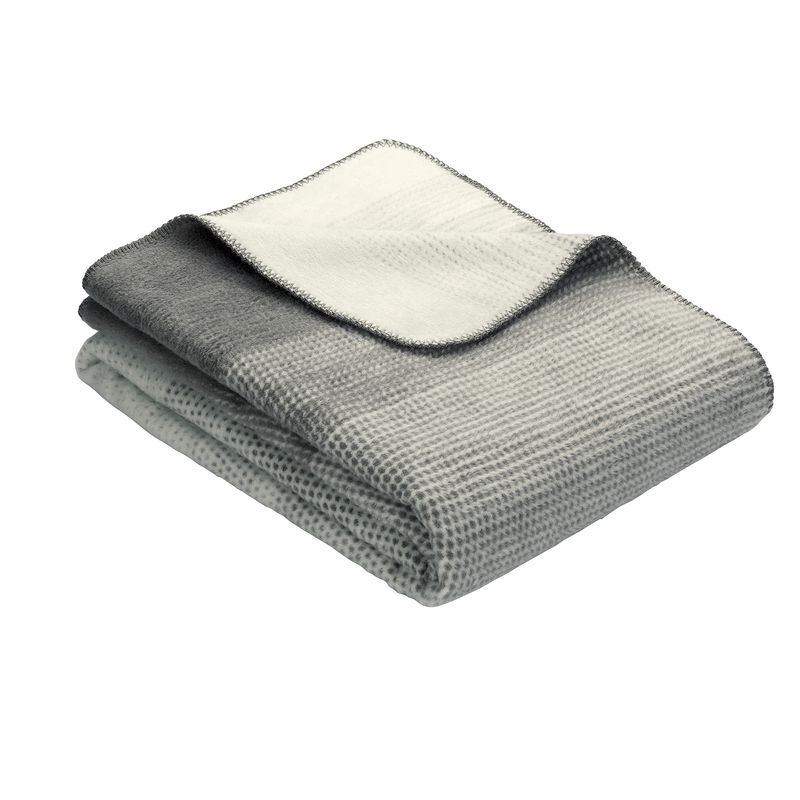 Bettüberwurf Egersund anthrazit/wollweiß