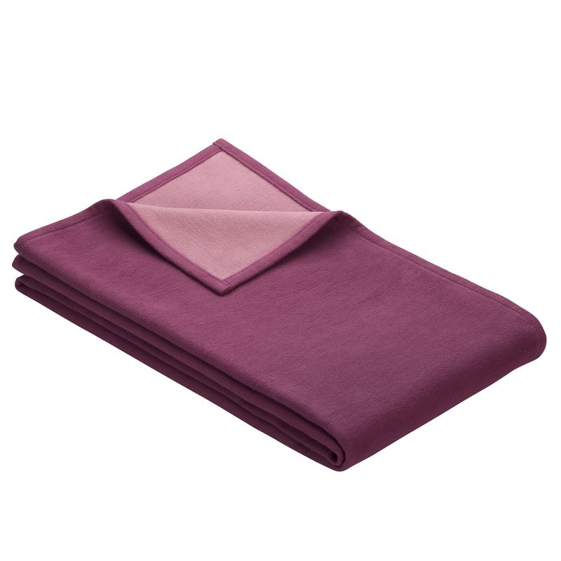 Uni Decke Stockholm GOTS violett/altrosa