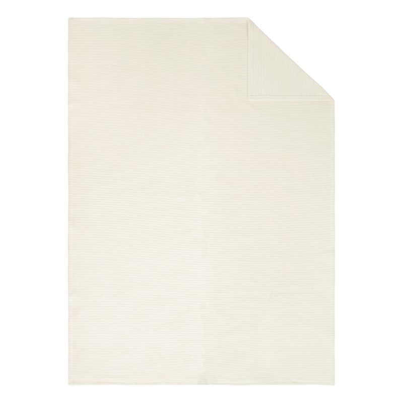 Cord Struktur Decke Cordoba wollweiß