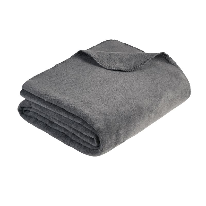 Uni Decke Malaga GOTS anthrazit