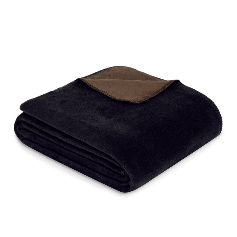 Uni Decke Doubleface Dublin schwarz/braun