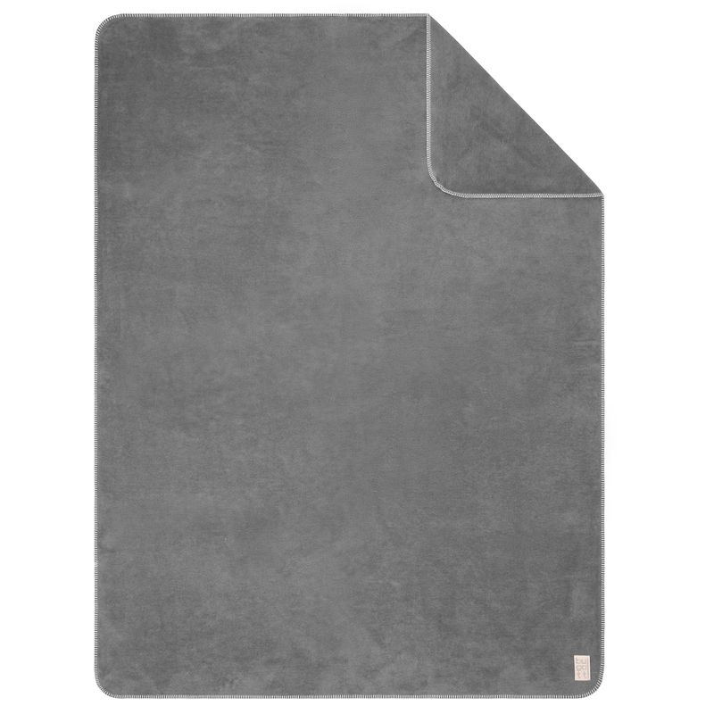 bugatti Baumwollmischdecke Uni grau