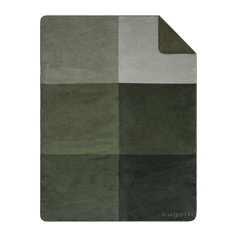 bugatti Baumwollmischdecke grün/grau