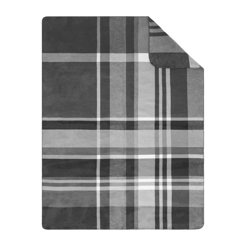 Decke Falkland grau/wollweiß