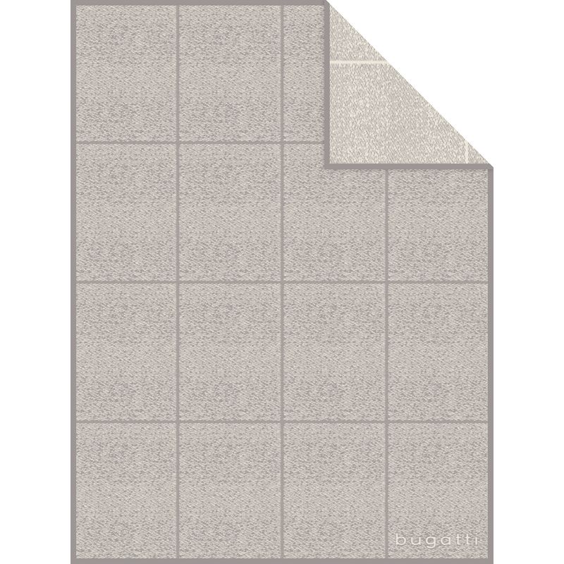 Decke bugatti silbergrau