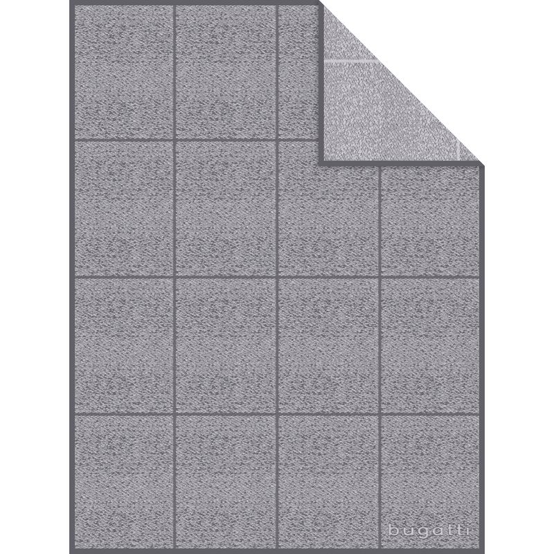 Decke bugatti dunkelgrau