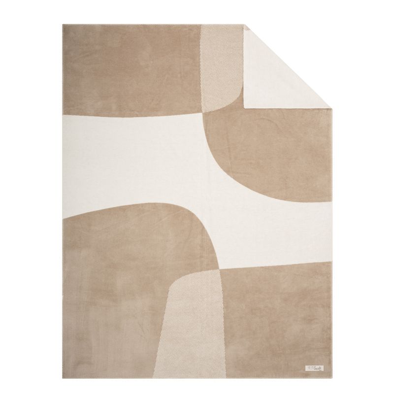 Decke s.Oliver beige/wollweiß