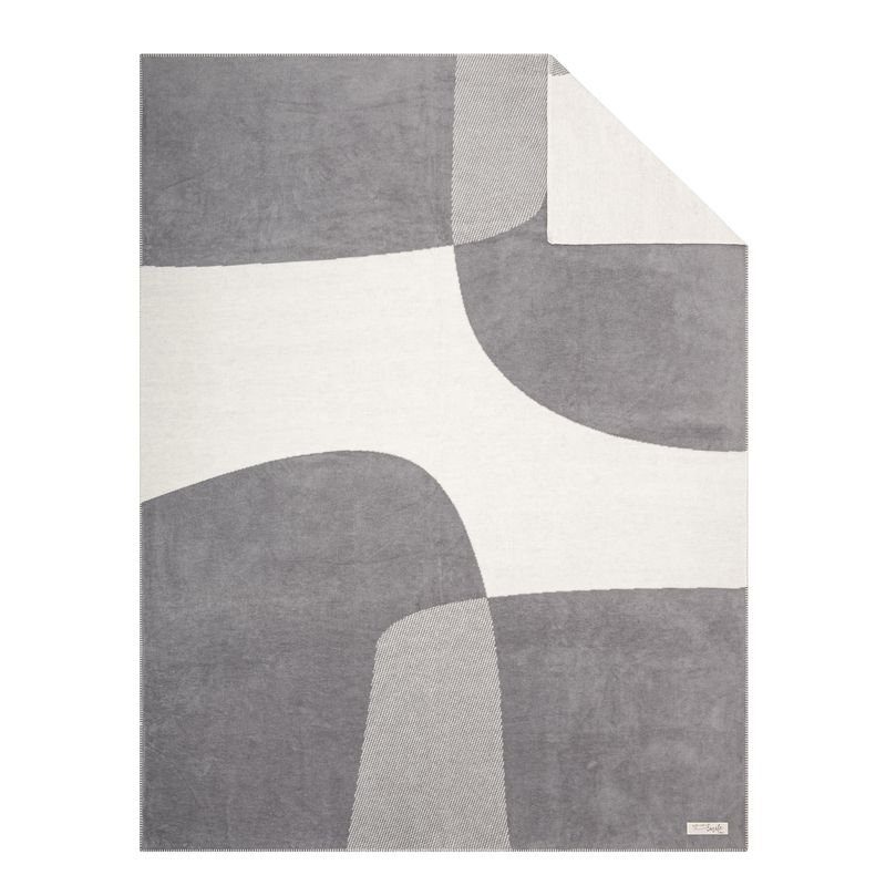 Decke s.Oliver grau/wollweiß