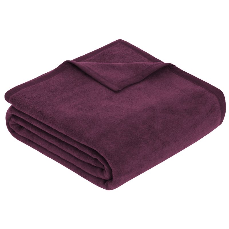 Uni Decke Porto dunkelviolett