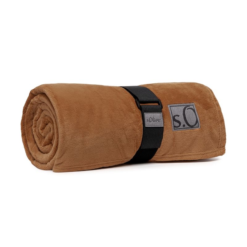 s.Oliver Decke Kuschelsoft cognac