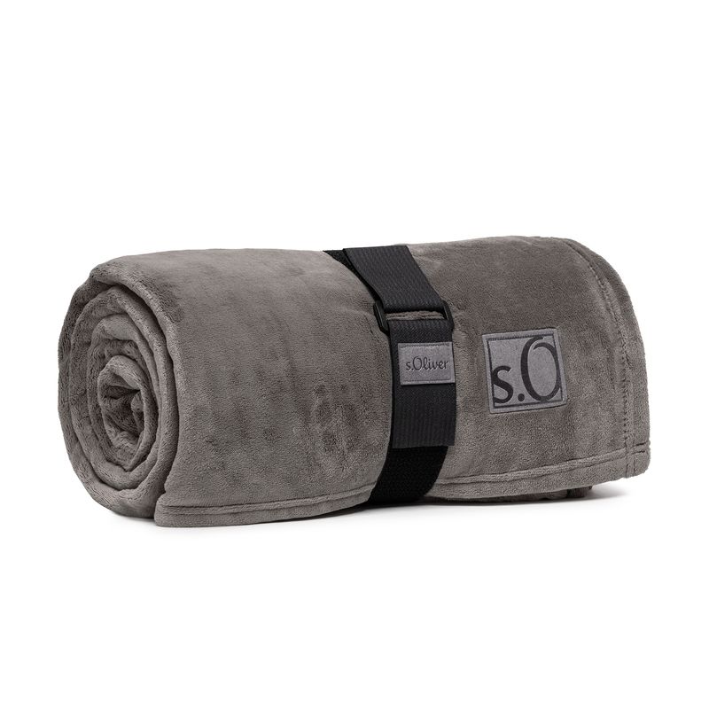 s.Oliver Decke Kuschelsoft dunkeltaupe