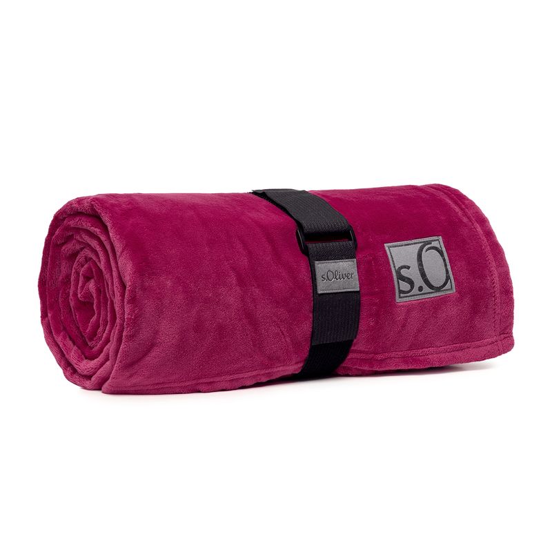 s.Oliver Decke Kuschelsoft magenta