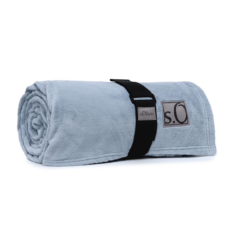 s.Oliver Decke Kuschelsoft hellblau