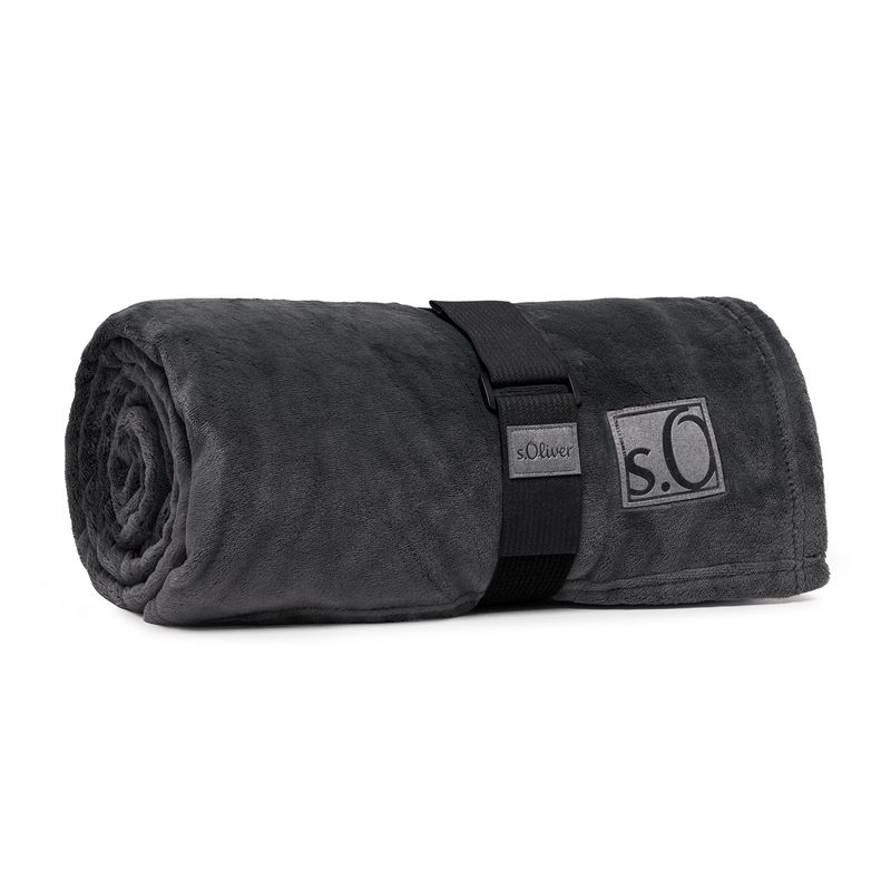 s.Oliver Decke Kuschelsoft anthrazit