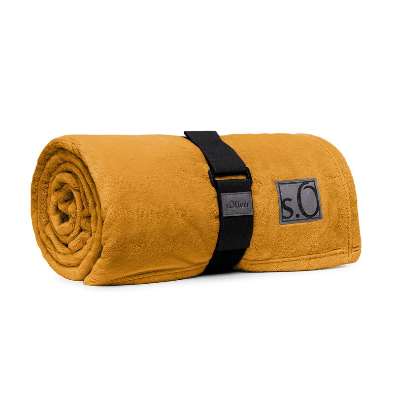 s.Oliver Decke Kuschelsoft gelb