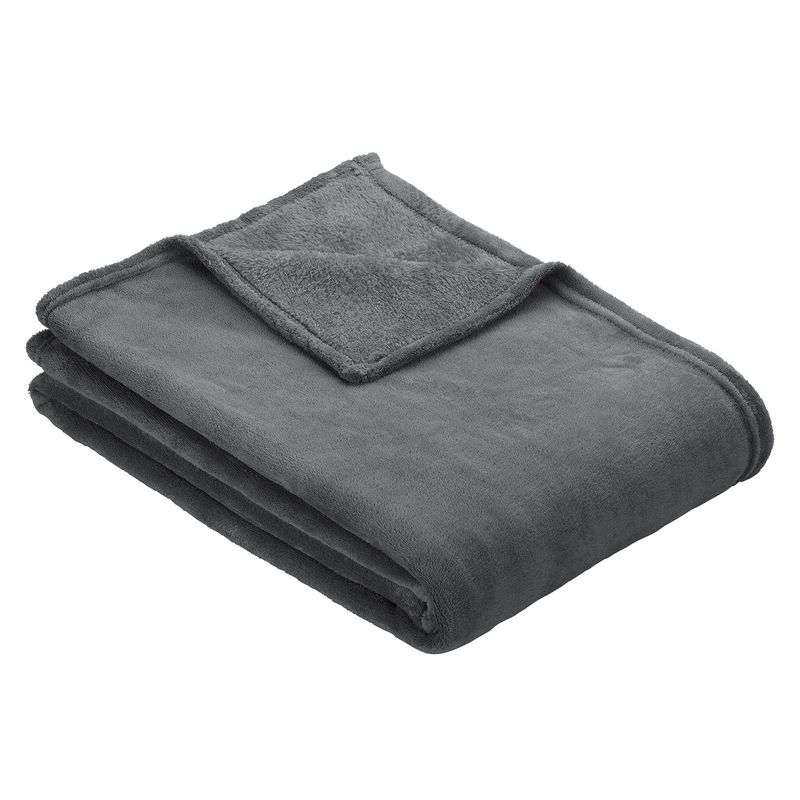 Uni Fleecedecke Olbia anthrazit