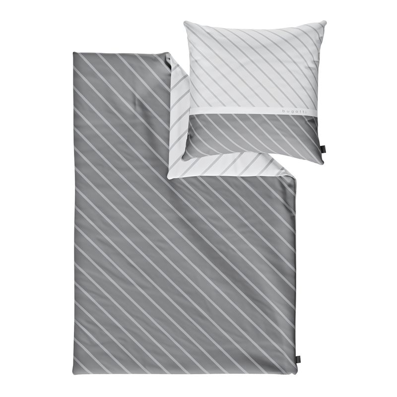 Satinbettwäsche bugatti grau