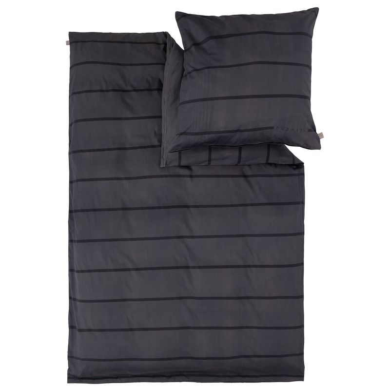 Satinbettwäsche bugatti anthrazit/schwarz